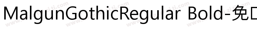 MalgunGothicRegular Bold字体转换